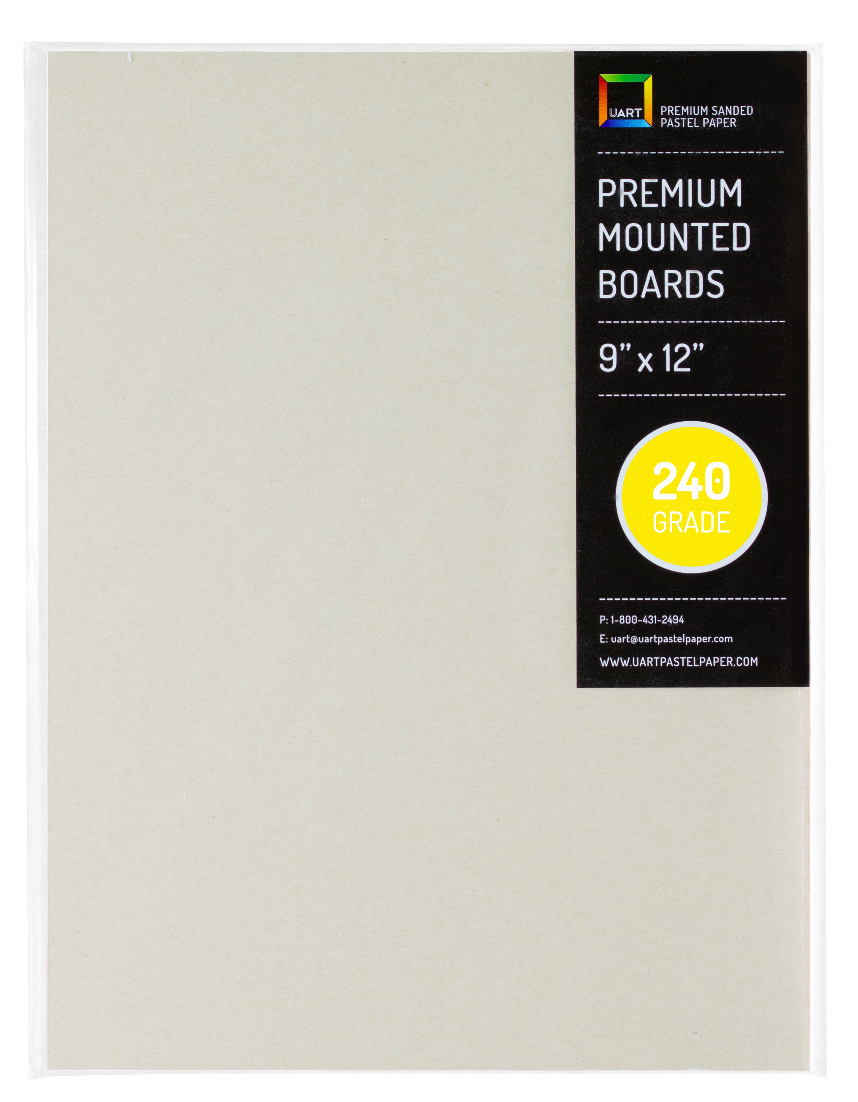 Premium Sanded Pastel Paper Mounted Board