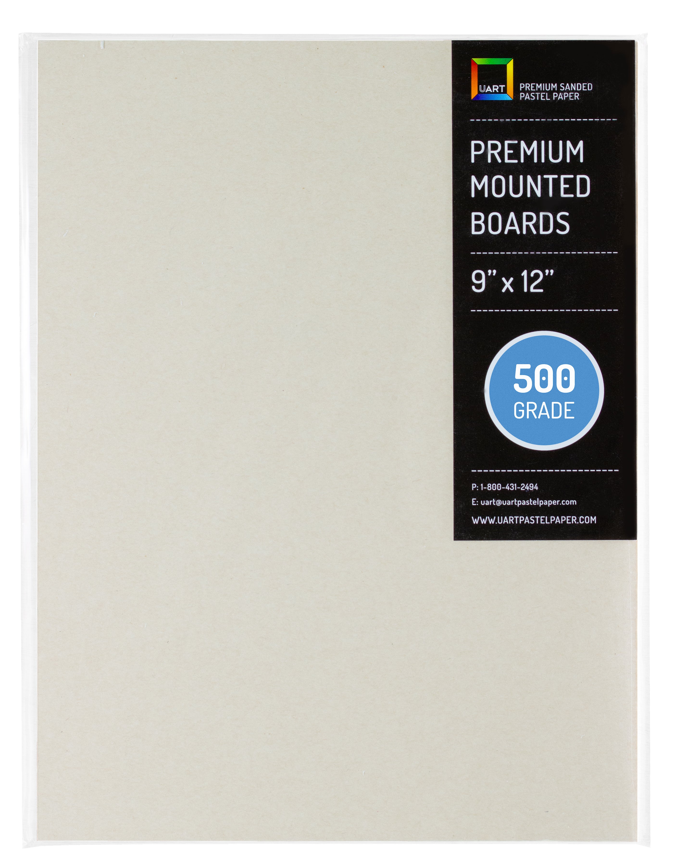 Premium Sanded Pastel Paper Mounted Board