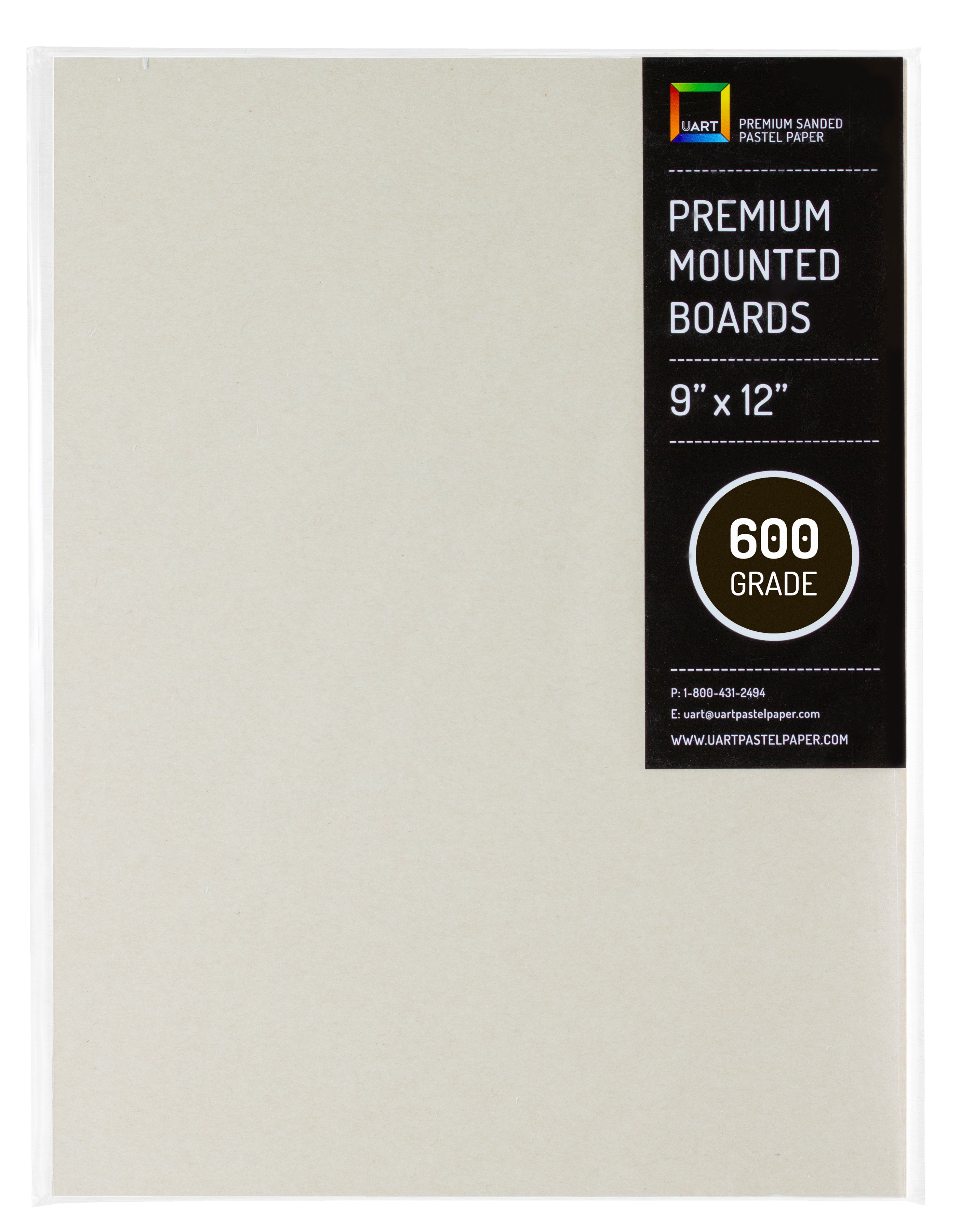 Premium Sanded Pastel Paper Mounted Board