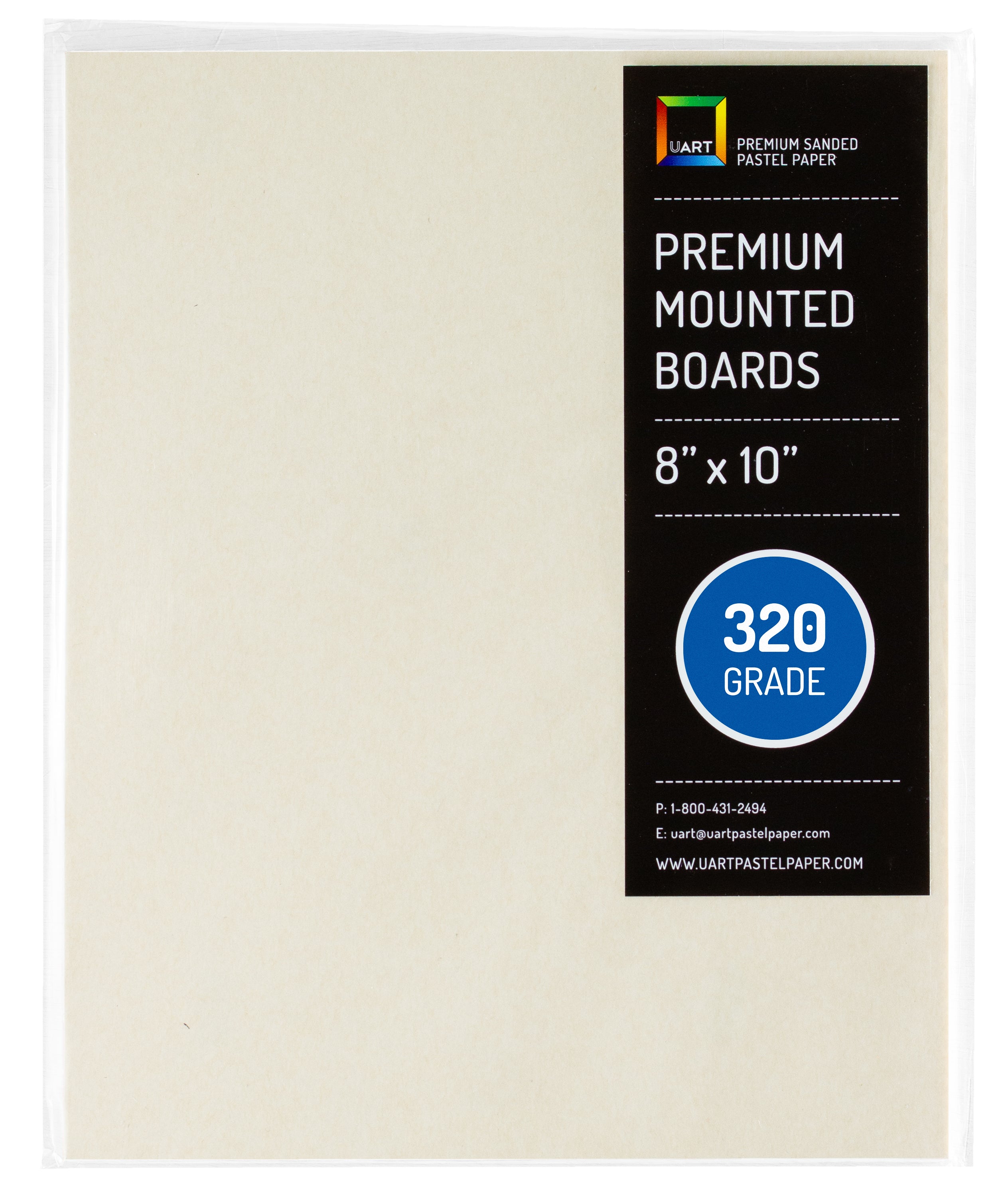Premium Sanded Pastel Paper Mounted Board